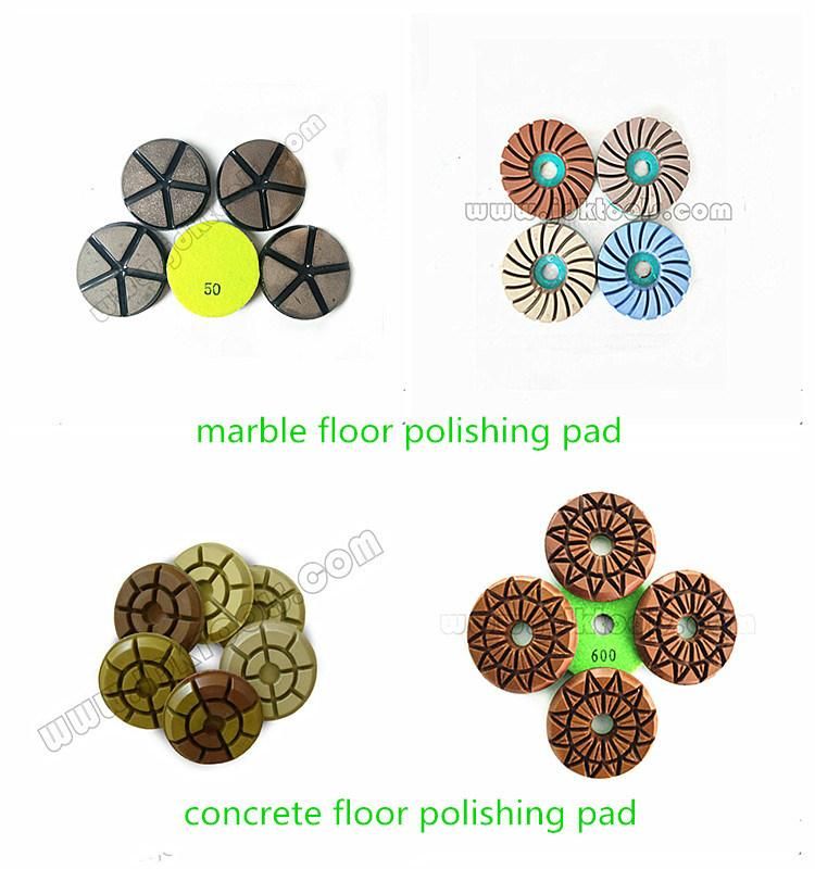 100mm Diamond Wet Floor Polishing Pads for Granite, Grit 50-3000