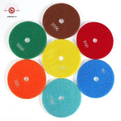 100mm Diamond Marble Stone Wet Polishing Pad