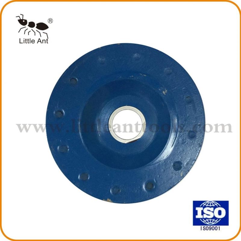 Blue Turbo Segment Cup Shape Stone Diamond Grinding Wheel