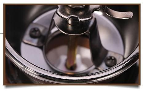 Vintage Beech Hand-Cranked Coffee Grinder
