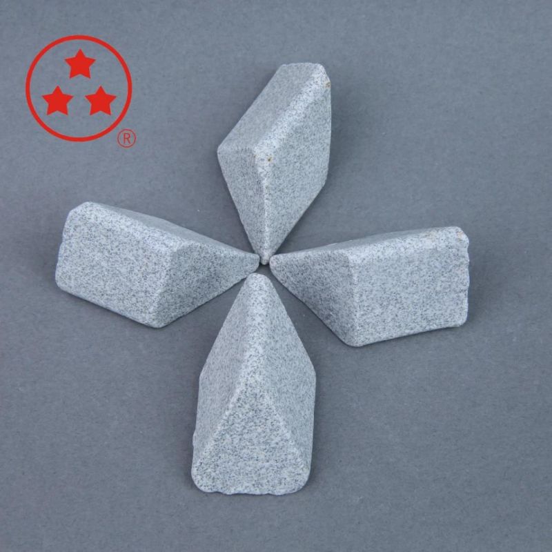 Huzhou Xingxing Abrisive Stone Tumbling Media Mass Finishing Stone Aluminum Oxide Meida Ceramic Media