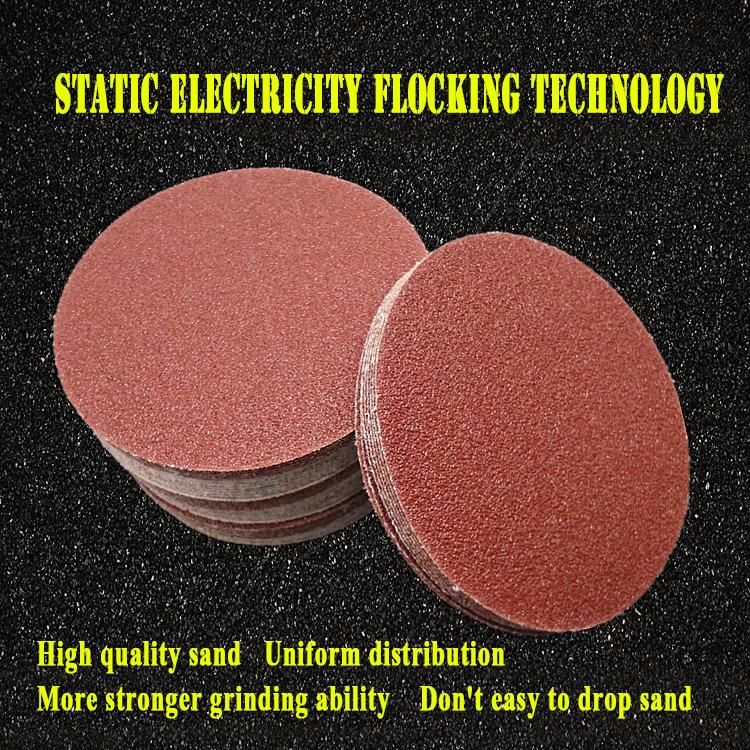 4.5 Inch Alumina Oxide Sandpaper Velcro Sanding Disc