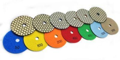 4 Inch Diamond Polishing Pad for Dry Cut Granite and Marble