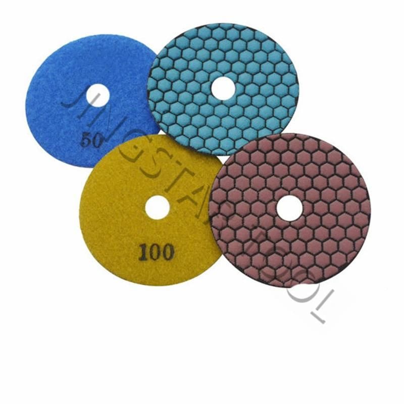 Dry Used Diamond Flexible Glass Polishing Pads for Marble and Granite