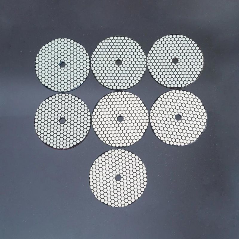 6" 7-Step Diamond Abrasive Polishing Pads Dry Use for Marble Granite