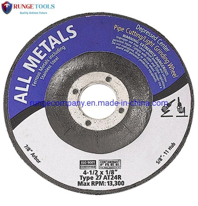 230mm 9" Inch Type 42 Metal Stainless Steel Grinding Disc for Angle Grinder Power Tools Ferrous Metals