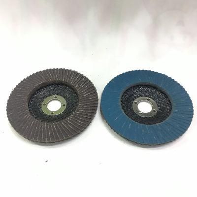 40# Deerfos Abrasive Sanding Tooling Calcined Aluminum Flap Disc with Factory Price for Honing Polishing Metal Wood Alloy Iron Stainless Steel