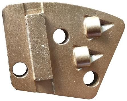 Double PCD Single Segment Trapezoid Diamond Concrete Grinding Shoes
