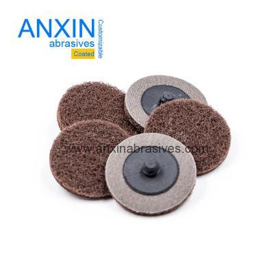 Quick Change Non-Woven Disc with Brown Cloth Backing