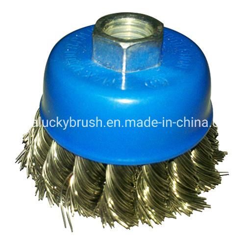 4" Double Blister Package Twist Knot Cup Brush (YY-349)