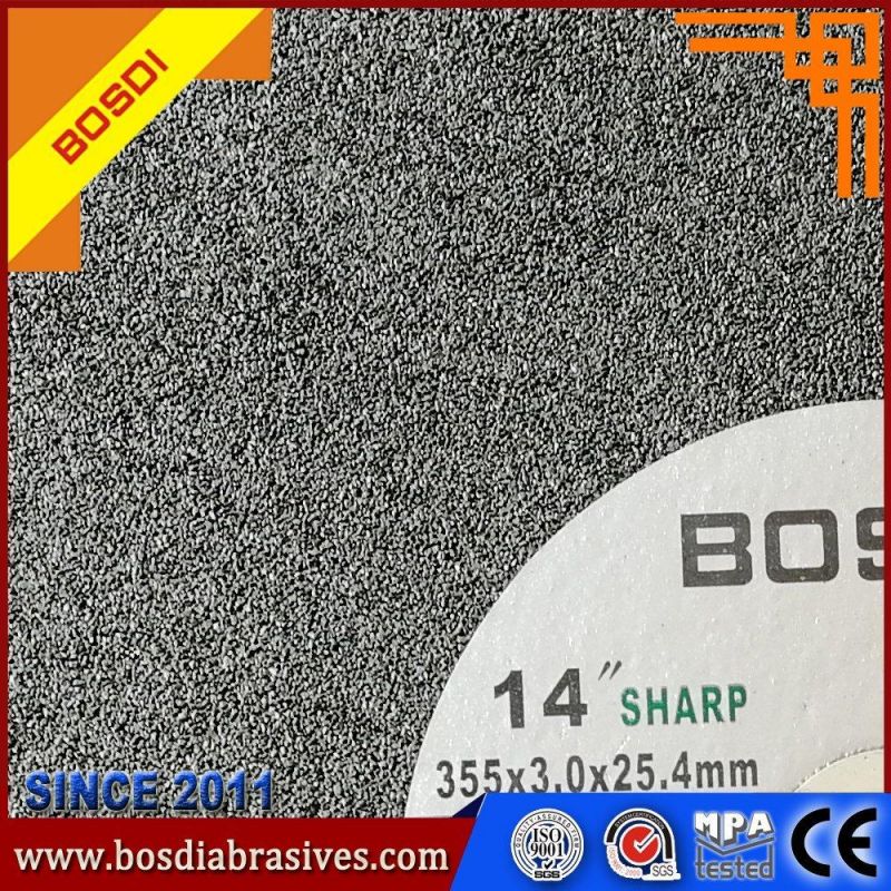 14" Green Color Cutting Wheel 355X3X25.4" Cutting Disc for Metal and Stainless Steel
