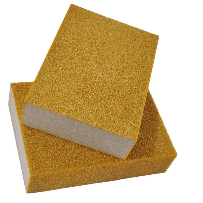 Colorful Abrasive Sanding Sponge Wet & Dry Sand Paper Metal Polishing Aluminium Oxide Sponge Sanding Block for Woodworking