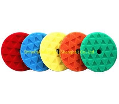 Double Sided Waffle Sponge Car Care Very Hard Cutting Polishing Foam Pad