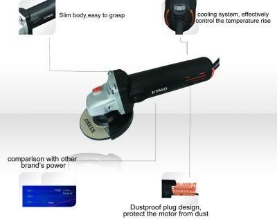 Kynko Famous Brand Angle Grinder with Side Slide Switch