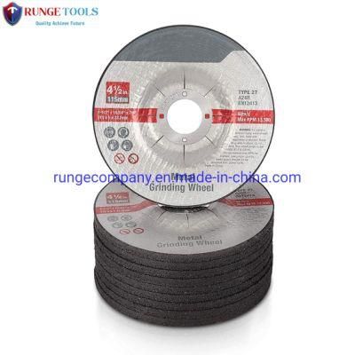 4-1/2&quot; Type 27 Grinding Disc Wheel for Stainless Steel Metal Non-Ferrous Metals Electric Power Tools