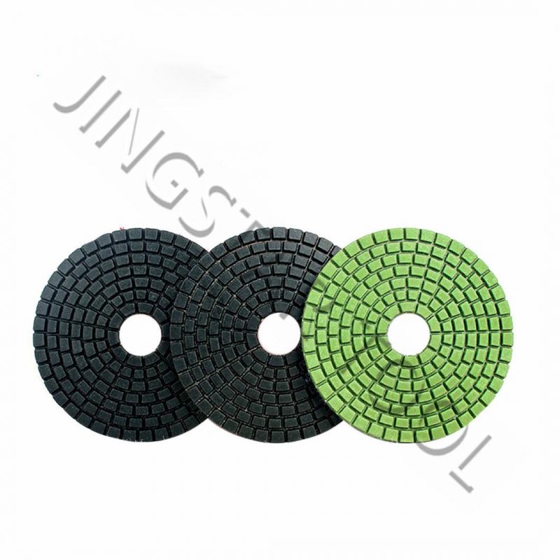 3-Step Diamond Polishing Pads for Wet or Dry Granite Polishing and Marble Polishing