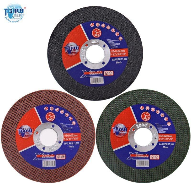 Hot Sale Abrasive Cutting Disc En12413 Specification Cutting Wheel 115*1.6*22mm 4.5" 115mm Super Thin Abrasive Tools Grinding Cutting Wheels Disco De Corte