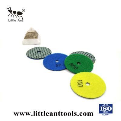 Little Ant Flexible Diamond Floor Marble Granite Dry Polishing Pad