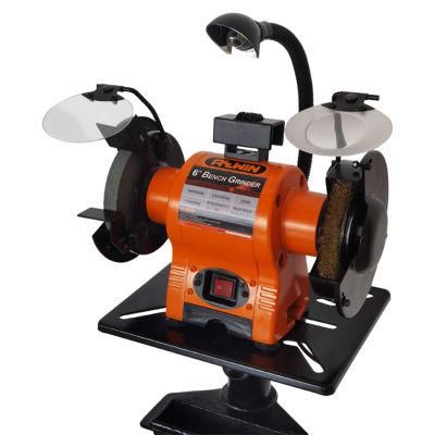 Professional 230V 250W 150mm Bench Grinder with Magnifier for Woodworking