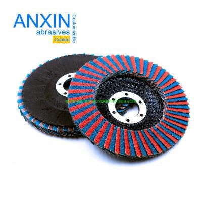 Ceramic and Zirconia Interleaved Flap Disc for Stainless Steel