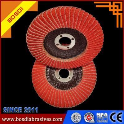 Factory Directly Supply 5&quot; Flap Disc 125X22mm, Grinding and Polishing Metal Surface and De-Burring
