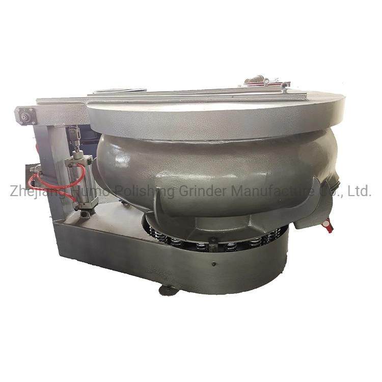 Vibratory Mass Finishing Polishing Deburring Ceramic Media Tumbler with Cover