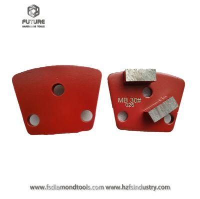 Two Teeth Segments Concrete Floor Metal Grinding Wheel for Concrete Grinding