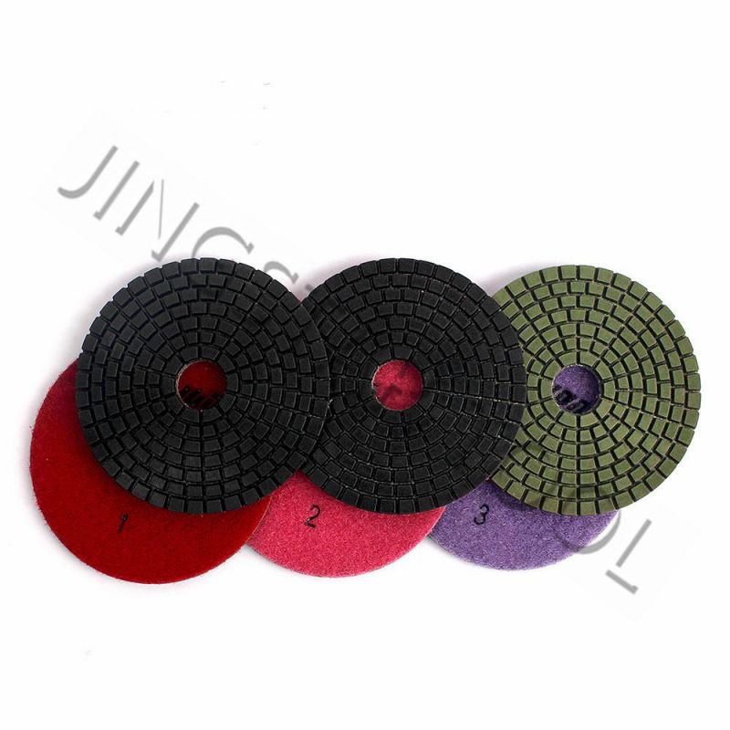 4 Inch Diamond Polishing Pad for Stone Granite Marble Abrasive