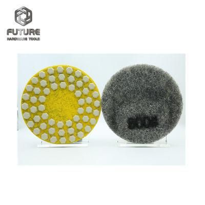 17inch Brunishing Cleaning Abrasive Resin Diamond Ceramic Polishing Pads for Concrete