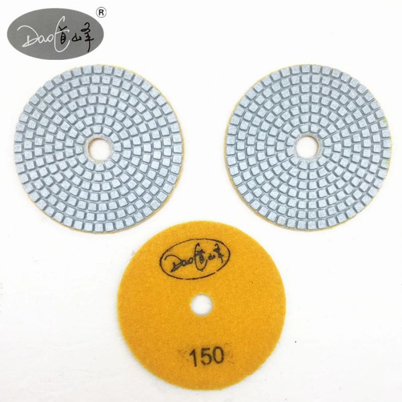 Daofeng 6inch 150mm Diamond Grit Polishing Pads for Granite Marble