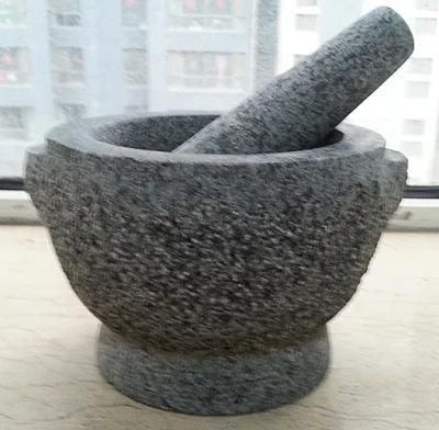 Granite Mortars and Pestles Size 13X10cm