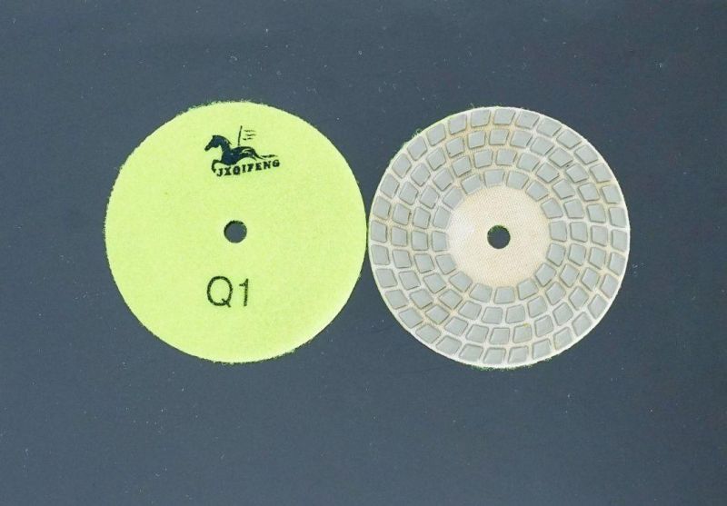 Qifeng Power Tool Four-Step Resin Dry Polishing Pads for Marble&Granite