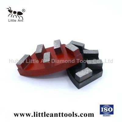 5 Segments Fan-Shaped Diamond Grinding Plates for Polishing Concrete