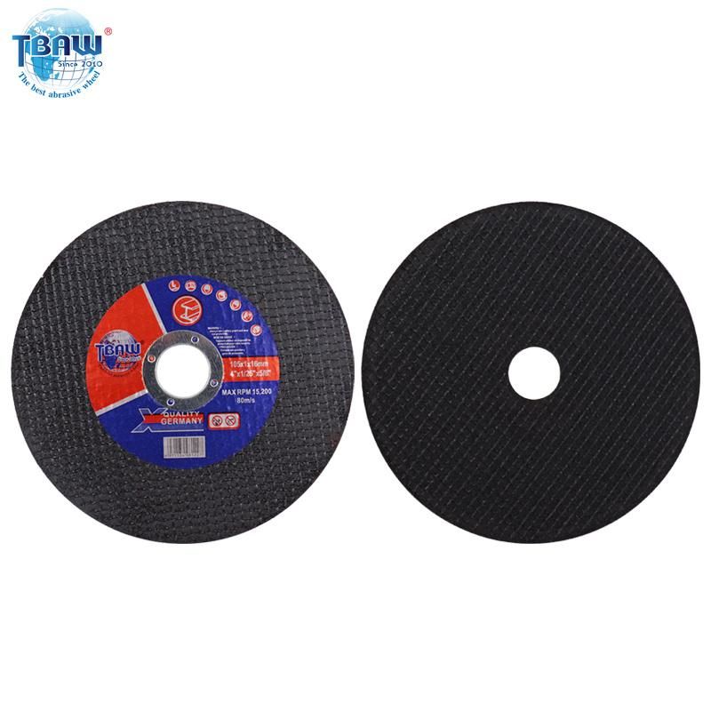 High Quality 4 Inch Super Thin Grinding Cutting Wheel for Stainless Steel Metal Iron Steel China Factory