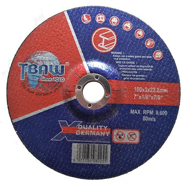 7inch T42 Abrasive Cutting Wheel Grinding Wheel Thick High Quality 180*3.0*22mm