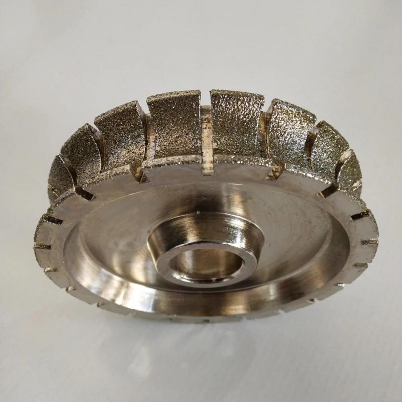 140mm Round Edge Tools Stone Electroplated Grinding Profile Wheels for Marble Granite