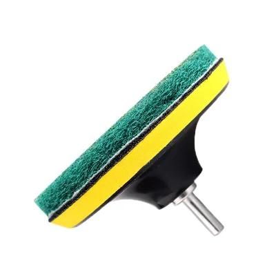 Abrasive Tools Flocking Cloth 125mm Industrial Round Scrubbing Scouring Pad Disc for Polishing