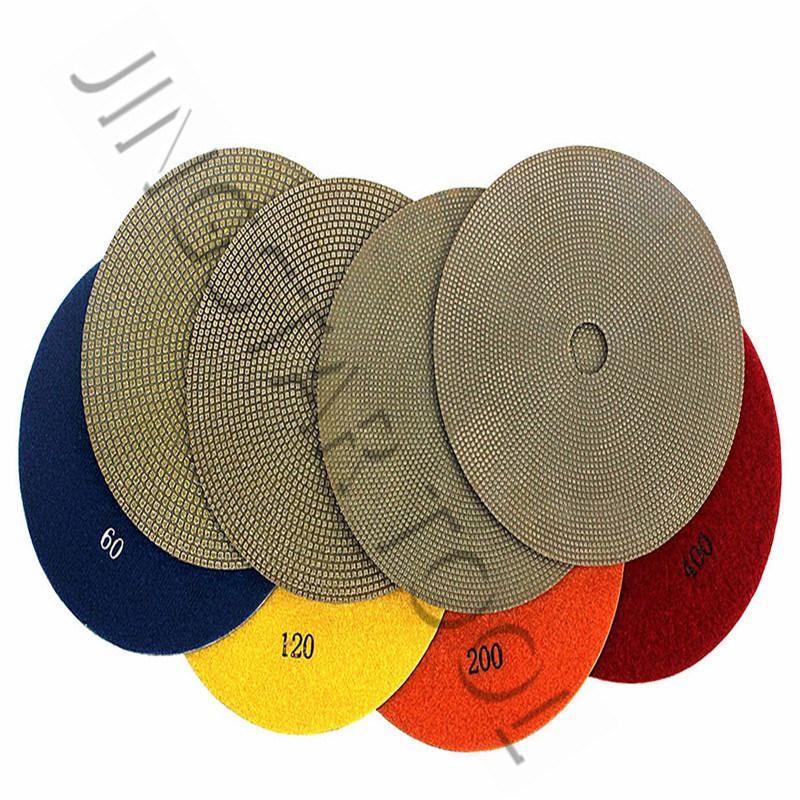 Quality Diamond Electroplated Flexible Polishing Pad for Stone Ceramic Concrete Glass