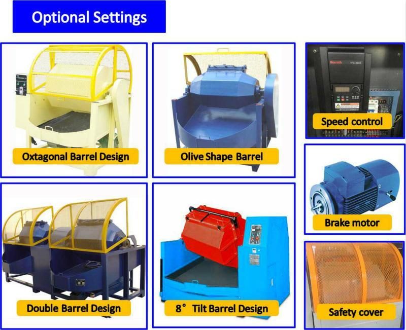 Easy-to-Use 300L Economic Rotary Barrel Tumbling Machine China Manufacturer