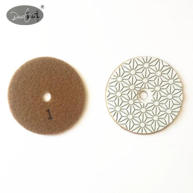 Daofeng 3inch 80mm 3 Step Polishing Pads for Quartz