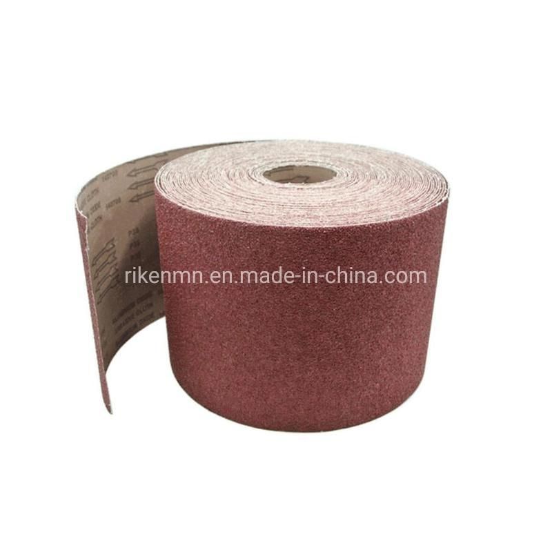 High Efficiency 75mm*533mm Abrasive Sandpaper Manual Sandpaper Strip Sand Paper Roll for Board Material, Furniture, Wood Floor, Leather, Textile and Metal