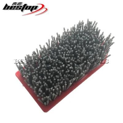 L140mm Fickert Type Silicon Carbide Antiquing Brushes for Granite