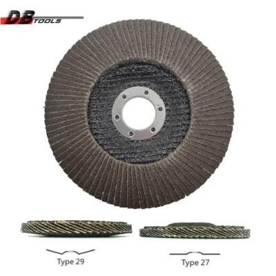 5&quot; 125mm Abrasive Flap Disc Heated Aluminum Oxide T27 T29 for Metal