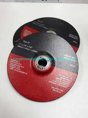 Power Electric Tools Accessories 115X6.0mm Metal Grinding Discs for Metal Sheets, Profiles, Pipes, Rods Solid Material