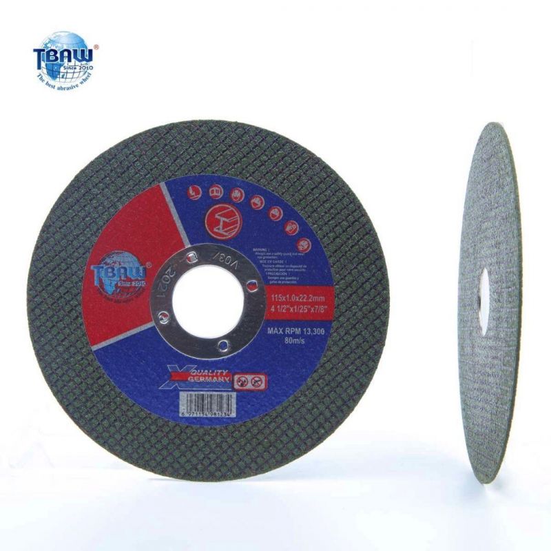 China Factory 4.5 Inch115X1.0X22.23mm OEM Abrasive Polishing Cut-off Disc Flap Tooling Cutting Wheels