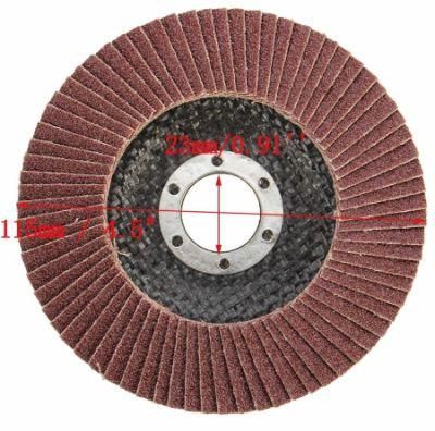Aluminum Oxide Grinding Wheel 4 1/2 Inch Flap Disc for Auto Body Sanding