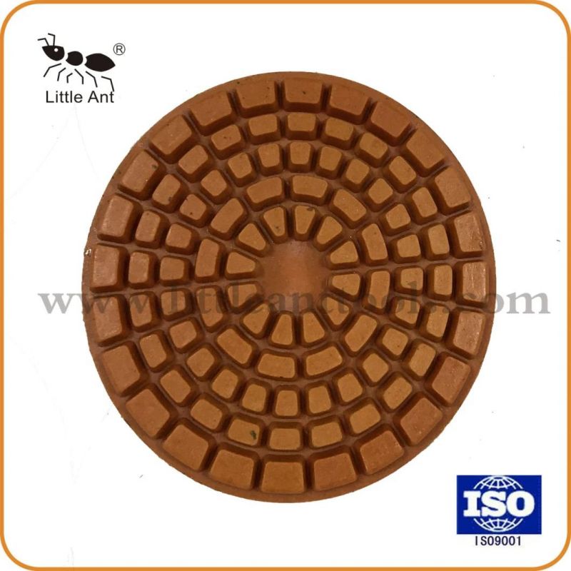 100mm Concrete Diamond Polishing Pad for Dry/Wet Using