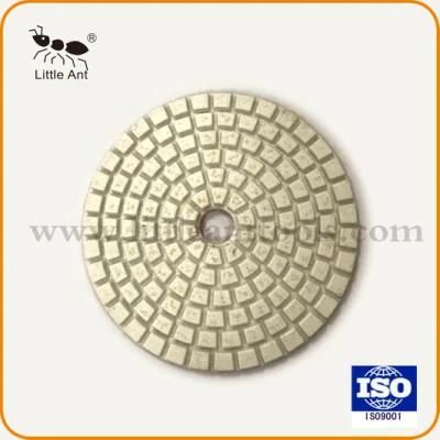 80mm Premium White Wet Diamond Polishing Pad for Granite Marble