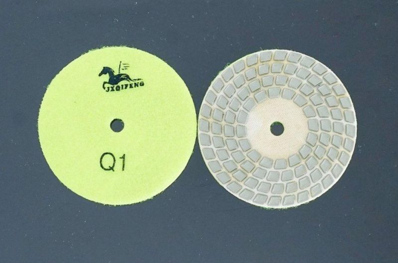Qifeng Manufacturer Power Tool Factory 4 Steps Diamond Polishing Pad for Granite&Marble