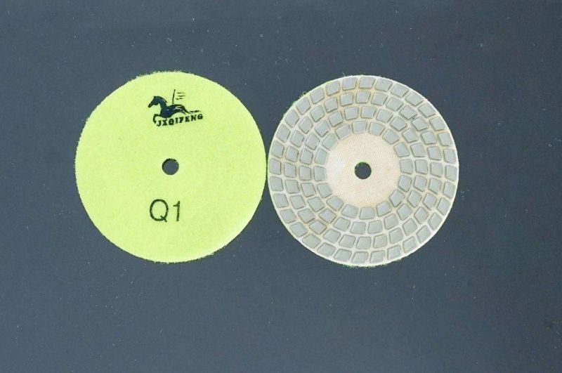 Top Diamond 4-Step Resin Dry Polishing Pads for Marble/ Granite/Other Stones